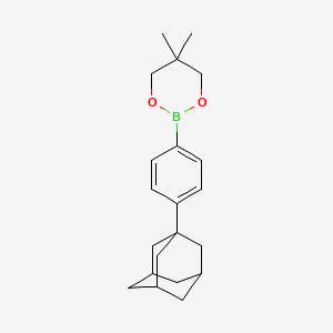 5，5-Dimethyl-2-(4-tricyclo[3.3.1.13，7]dec-1-ylphenyl)-1，3，2-dioxaborinane