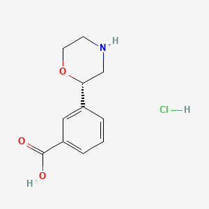 (S)-3-(Morpholin-2-yl)benzoic acid hydrochloride