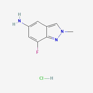 7-Fluoro-2-methyl-2H-indazol-5-amine hydrochloride