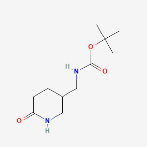tert-butyl N-[(6-oxo-3-piperidyl)methyl]carbamate