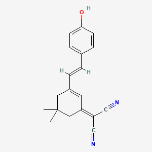 2-(3-(4-Hydroxystyryl)-5,5-dimethylcyclohex-2-en-1-ylidene)malononitrile