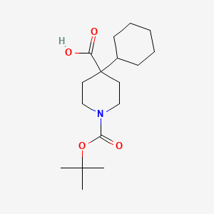 1-(tert-Butoxycarbonyl)-4-cyclohexylpiperidine-4-carboxylic acid
