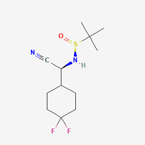 (S)-N-((S)-Cyano(4,4-difluorocyclohexyl)methyl)-2-methylpropane-2-sulfinamide