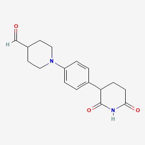 1-(4-(2,6-Dioxopiperidin-3-yl)phenyl)piperidine-4-carbaldehyde