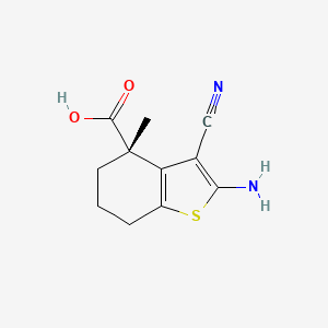 (S)-2-Amino-3-cyano-4-methyl-4,5,6,7-tetrahydrobenzo[b]thiophene-4-carboxylic acid