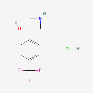 3-(4-(Trifluoromethyl)phenyl)azetidin-3-ol hydrochloride