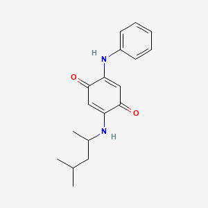 2-[(4-Methylpentan-2-yl)amino]-5-(phenylamino)cyclohexa-2,5-diene-1,4-dione