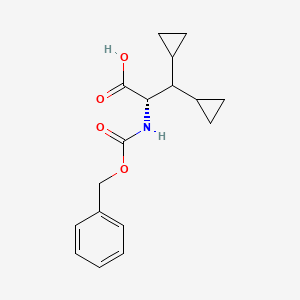 (S)-2-(((Benzyloxy)carbonyl)amino)-3,3-dicyclopropylpropanoic acid