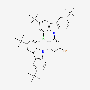 10-Bromo-2,5,15,18-tetrakis(1,1-dimethylethyl)indolo[3,2,1-de]indolo[3′,2′,1′:8,1][1,4]benzazaborino[2,3,4-kl]phenazaborine