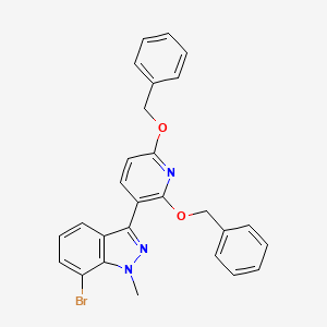 3-(2,6-Bis(benzyloxy)pyridin-3-yl)-7-bromo-1-methyl-1H-indazole