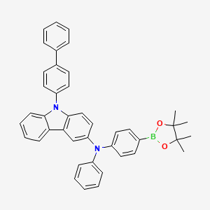 9-[1，1′-Biphenyl]-4-yl-N-phenyl-N-[4-(4，4，5，5-tetramethyl-1，3，2-dioxaborolan-2-yl)phenyl]-9H-carbazol-3-amine