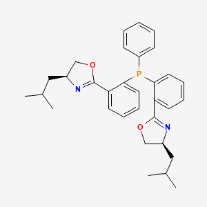 (4S,4S)-2,2-((Phenylphosphanediyl)bis(2,1-phenylene))bis(4-isobutyl-4,5-dihydrooxazole)
