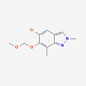 5-Bromo-6-(methoxymethoxy)-2，7-dimethyl-2H-indazole
