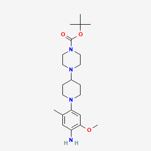 tert-Butyl 4-(1-(4-amino-5-methoxy-2-methylphenyl)piperidin-4-yl)piperazine-1-carboxylate