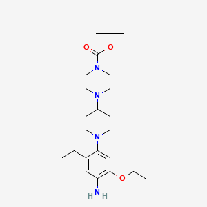 1，1-Dimethylethyl 4-[1-(4-amino-5-ethoxy-2-ethylphenyl)-4-piperidinyl]-1-piperazinecarboxylate