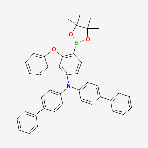 N，N-Bis([1，1′-biphenyl]-4-yl)-4-(4，4，5，5-tetramethyl-1，3，2-dioxaborolan-2-yl)dibenzofuran-1-amine