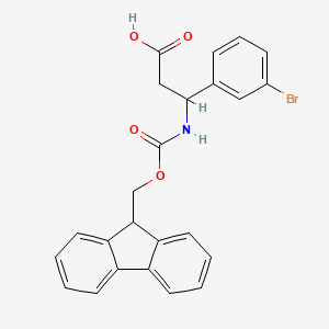 3-((((9H-Fluoren-9-yl)methoxy)carbonyl)amino)-3-(3-bromophenyl)propanoic acid