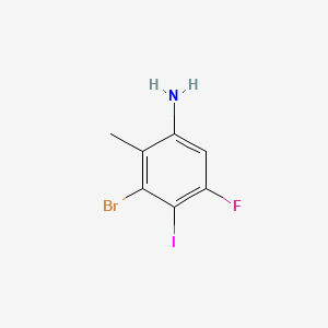 3-bromo-5-fluoro-4-iodo-2-methylaniline
