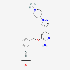 4-(3-(((2-Amino-5-(1-(1-(methyl-d3)piperidin-4-yl)-1H-pyrazol-4-yl)pyridin-3-yl)oxy)methyl)phenyl)-2-methylbut-3-yn-2-ol