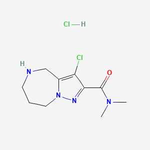 3-Chloro-N，N-dimethyl-5，6，7，8-tetrahydro-4H-pyrazolo[1，5-a][1，4]diazepine-2-carboxamide hydrochloride