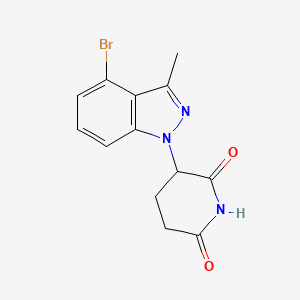 3-(4-Bromo-3-methyl-1H-indazol-1-yl)piperidine-2,6-dione