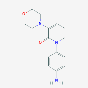 1-(4-Aminophenyl)-3-morpholinopyridin-2(1H)-one