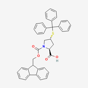 (2s,4R)-1-(((9h-Fluoren-9-yl)methoxy)carbonyl)-4-(tritylthio)pyrrolidine-2-carboxylic acid