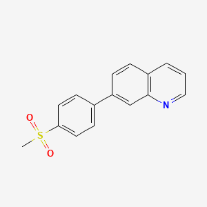 7-[4-(Methylsulfonyl)phenyl]quinoline