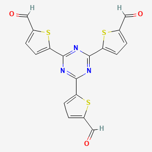 5,5',5''-(1,3,5-Triazine-2,4,6-triyl)tris(thiophene-2-carbaldehyde)