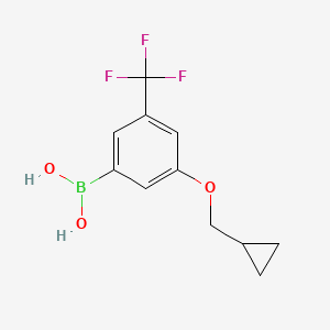 (3-(Cyclopropylmethoxy)-5-(trifluoromethyl)phenyl)boronic acid