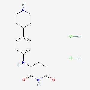 3-((4-(Piperidin-4-yl)phenyl)amino)piperidine-2,6-dione dihydrochloride