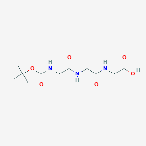 2,2-Dimethyl-4,7,10-trioxo-3-oxa-5,8,11-triazatridecan-13-oic acid