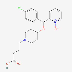 2-(((1-(3-Carboxypropyl)piperidin-4-yl)oxy)(4-chlorophenyl)methyl)pyridine 1-oxide