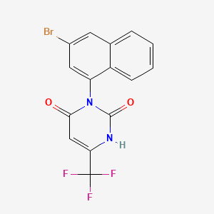 3-(3-Bromo-1-naphthalenyl)-6-(trifluoromethyl)-2，4(1H，3H)-pyrimidinedione