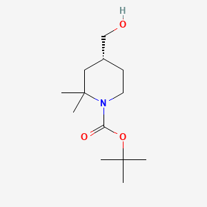 tert-Butyl (R)-4-(hydroxymethyl)-2,2-dimethylpiperidine-1-carboxylate