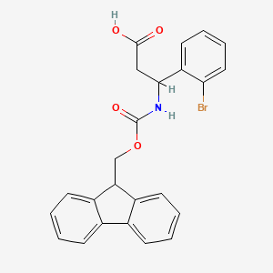 3-((((9H-Fluoren-9-yl)methoxy)carbonyl)amino)-3-(2-bromophenyl)propanoic acid