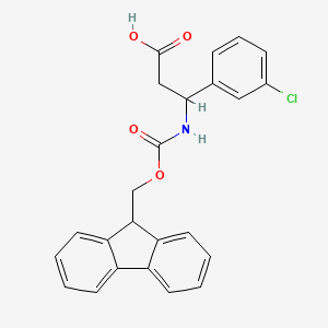 3-((((9H-Fluoren-9-yl)methoxy)carbonyl)amino)-3-(3-chlorophenyl)propanoic acid
