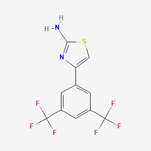 4-(3,5-双三氟甲基苯基)噻唑-2-胺
