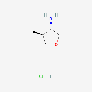 (3R,4R)-rel-4-Methyltetrahydrofuran-3-amine hydrochloride