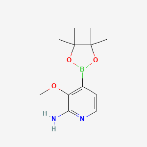 3-Methoxy-4-(4,4,5,5-tetramethyl-1,3,2-dioxaborolan-2-yl)pyridin-2-amine