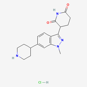 3-(1-Methyl-6-(piperidin-4-yl)-1H-indazol-3-yl)piperidine-2,6-dione hydrochloride
