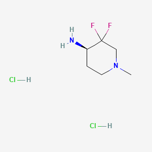(R)-3,3-Difluoro-1-methylpiperidin-4-amine dihydrochloride