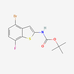 tert-Butyl (4-bromo-7-fluorobenzo[b]thiophen-2-yl)carbamate