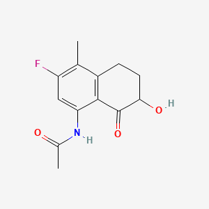 N-(3-Fluoro-7-hydroxy-4-methyl-8-oxo-5，6，7，8-tetrahydronaphthalen-1-yl)acetamide