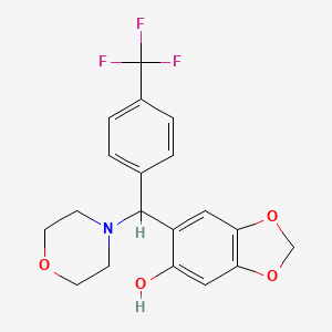 6-(Morpholino(4-(trifluoromethyl)phenyl)methyl)benzo[d][1,3]dioxol-5-ol
