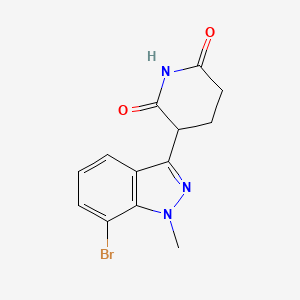 3-(7-Bromo-1-methyl-1H-indazol-3-yl)piperidine-2,6-dione