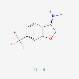 (S)-N-Methyl-6-(trifluoromethyl)-2,3-dihydrobenzofuran-3-amine hydrochloride
