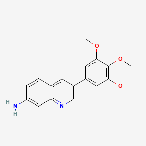 3-(3,4,5-Trimethoxyphenyl)quinolin-7-amine