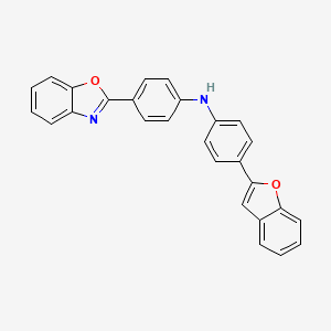 N-[4-(Benzofuran-2-yl)phenyl]-N-[4-(benzoxazol-2-yl)phenyl]amine