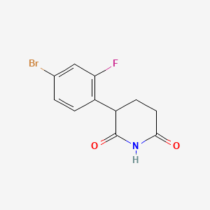 3-(4-Bromo-2-fluorophenyl)piperidine-2,6-dione